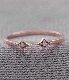 Natural Diamond Cuff Ring 14k Gold Open Cuff Ring Women Jewelry Birthday Gift.