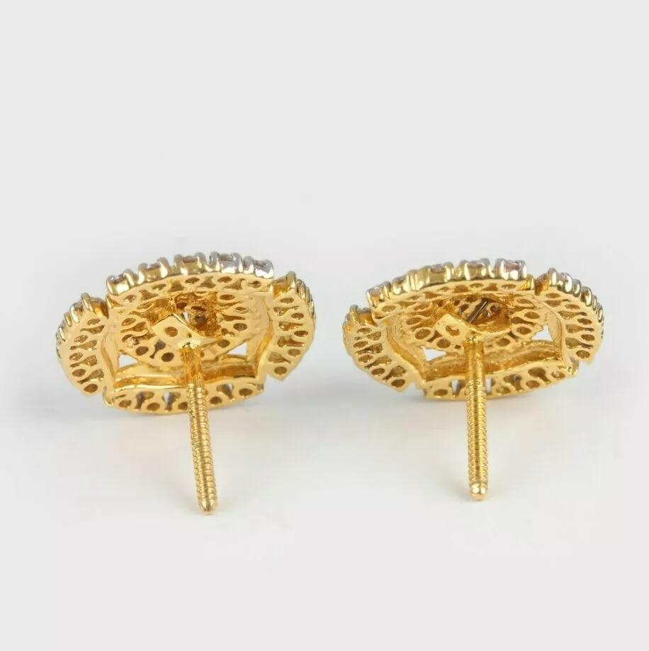 Natural Diamond Designer Floral Stud Earrings 14K Solid Gold Earring For Women
Light weight can be worn everyday

Additional information:
Condition: New without tags: A brand-new, unused, and unworn item (including handmade items) that is not in