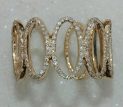 Natural Diamond Designer Ring 14k Gold