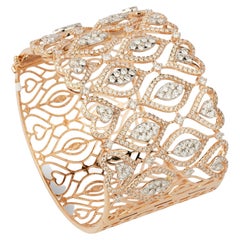Natural diamond diamond bracelet in 18k gold