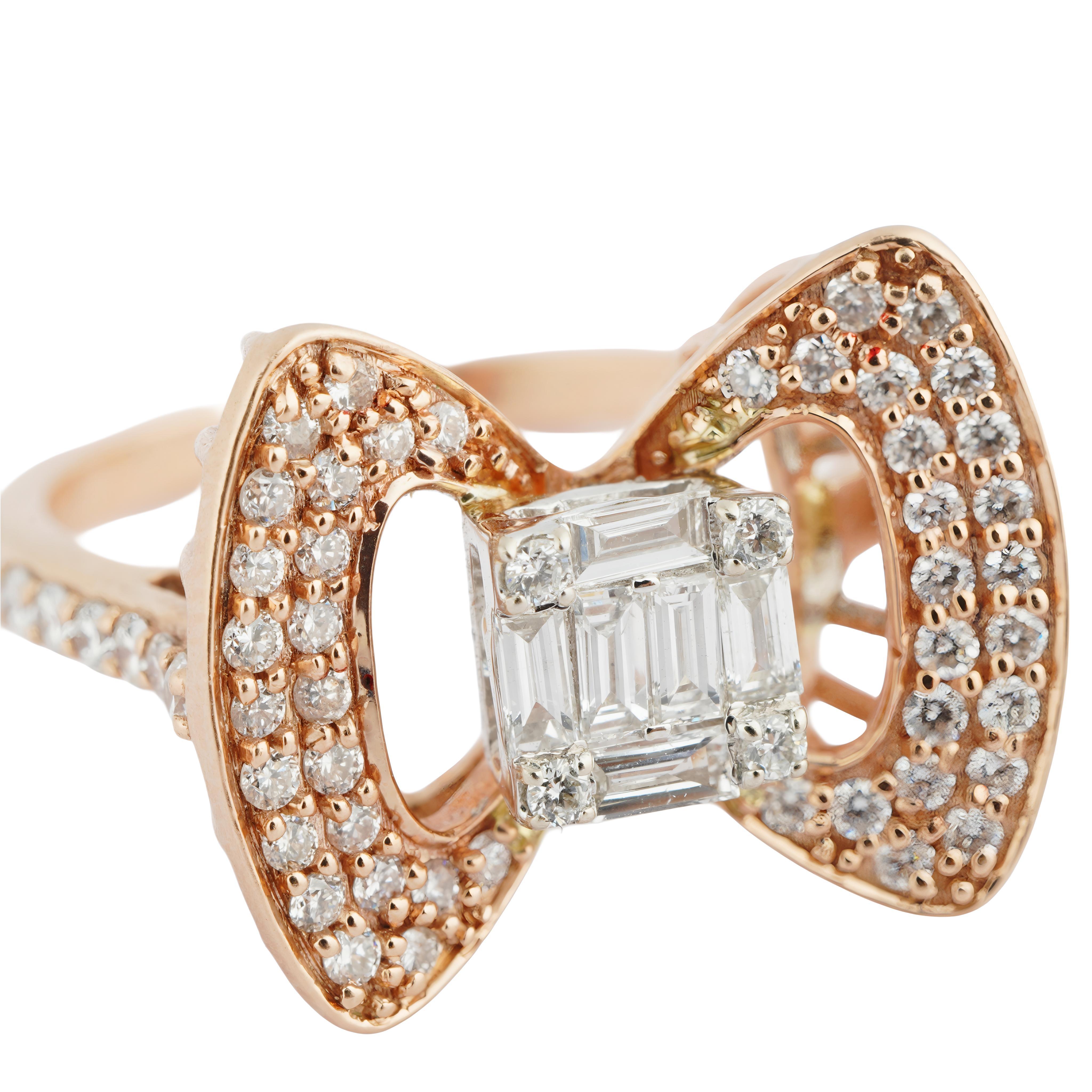 Boucle d'oreille en diamant naturel en or 14k Neuf - En vente à jaipur, IN