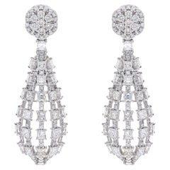 Natural  diamond earring with 4.62 cts in 18k gold