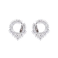 Boucles d'oreilles en or 18 carats avec diamants naturels de 7,73 carats