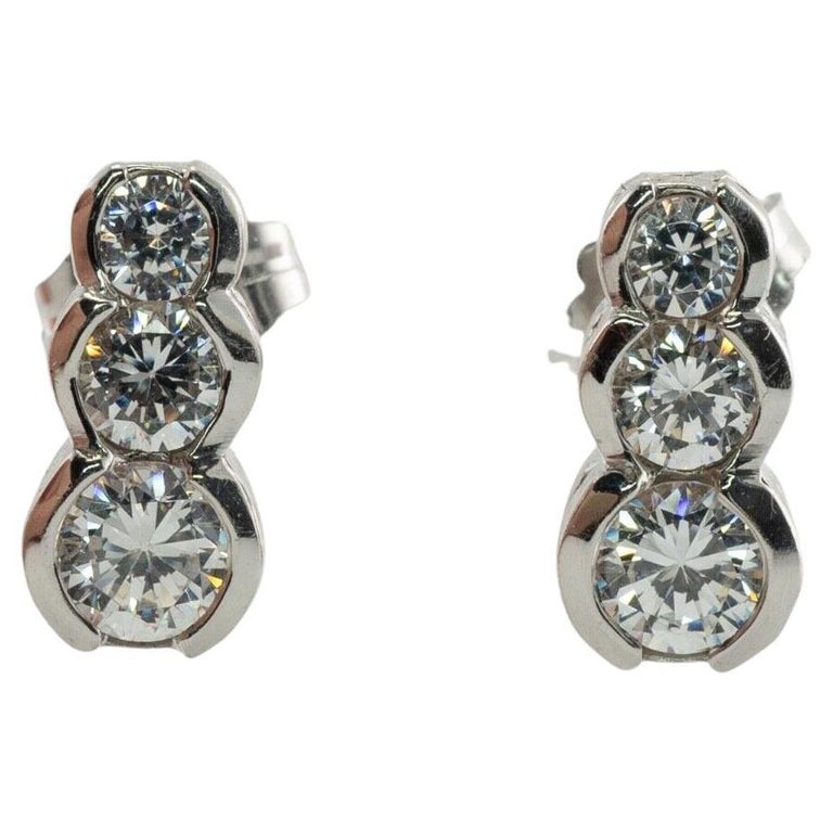 Natural diamond earrings for sale Clearance