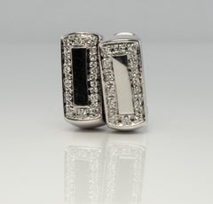 Natural Diamond Earrings DD Gioielli 18K White Gold Italy