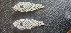 Natural 7.20carat Diamond Earrings in 18k Gold