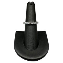 Bague d'éternité en or blanc 14 carats avec diamants naturels de 2,8 ctw, taille 6, neuve