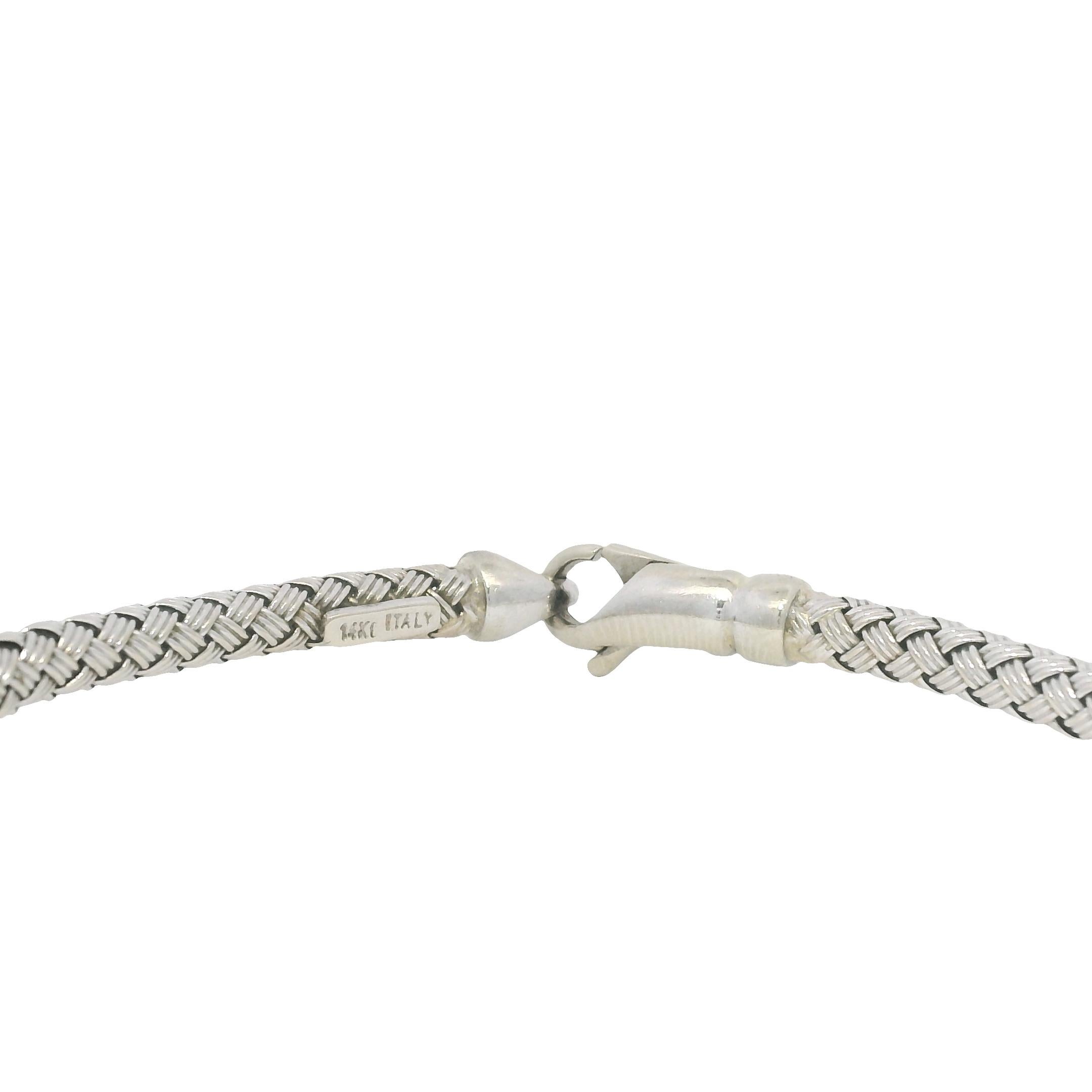 Bracelet flexible 14 carats avec fleur en diamant naturel blanc En stock en vente 2