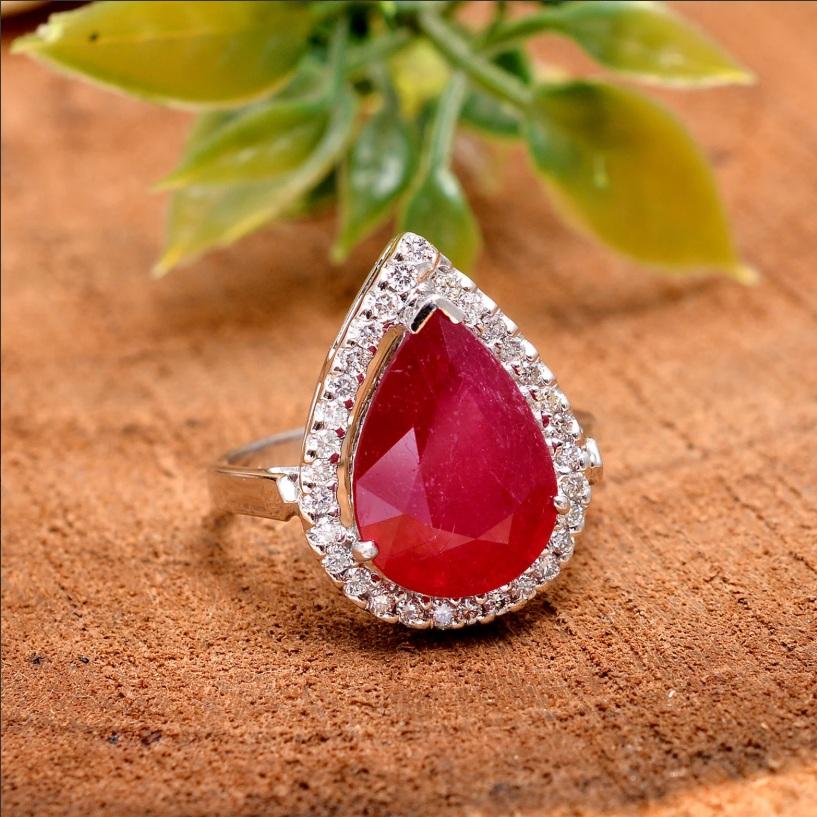 Naturdiamant & Edelstein Ring 18K Gold im Zustand „Neu“ im Angebot in jaipur, IN