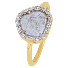 Natural Diamond Gold Ring in 14k