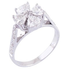 Natural Diamond Gold Ring in 18k
