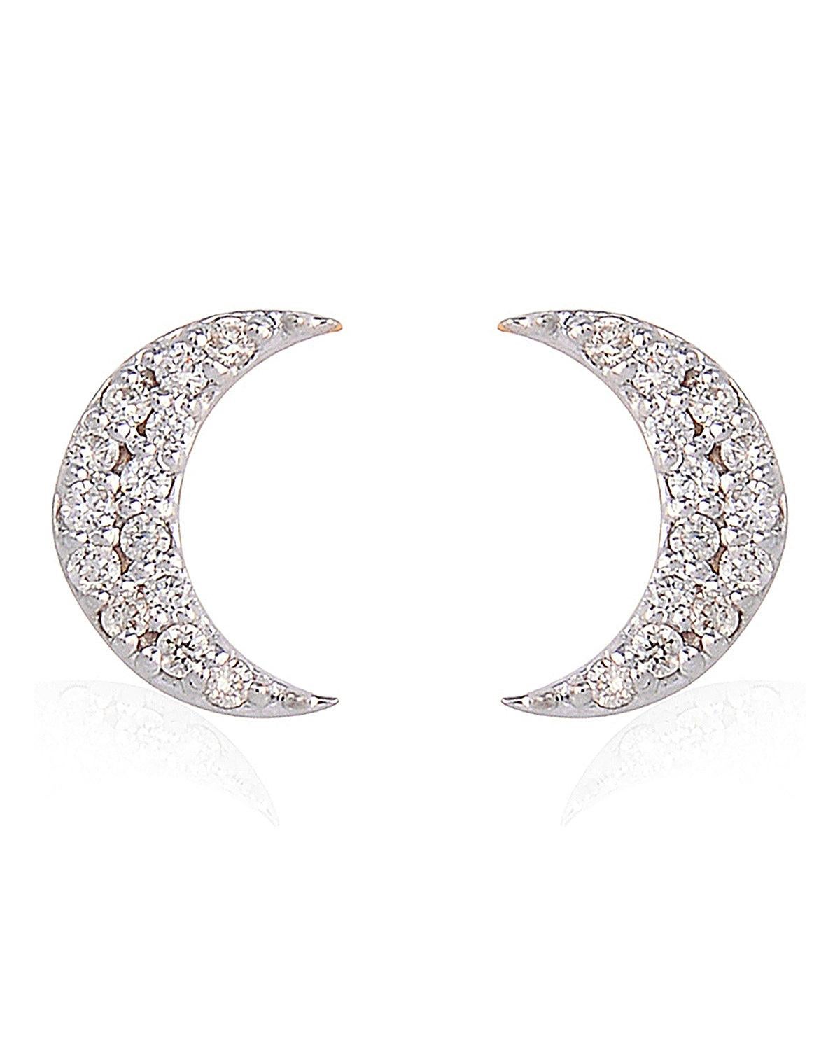 Donna Orecchini con diamante naturale in oro 14K in vendita