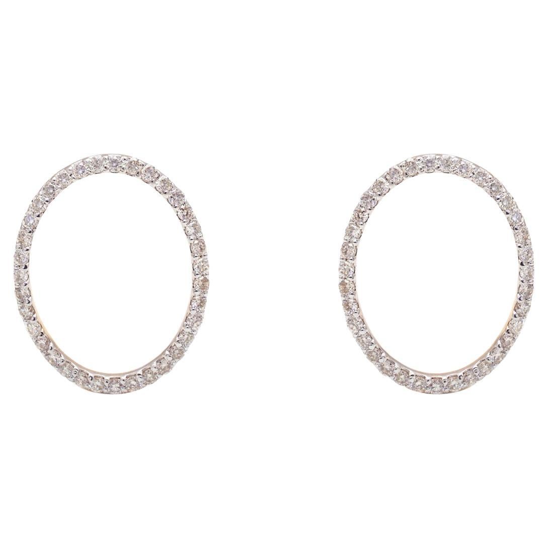 Orecchini con diamante naturale in oro 14K