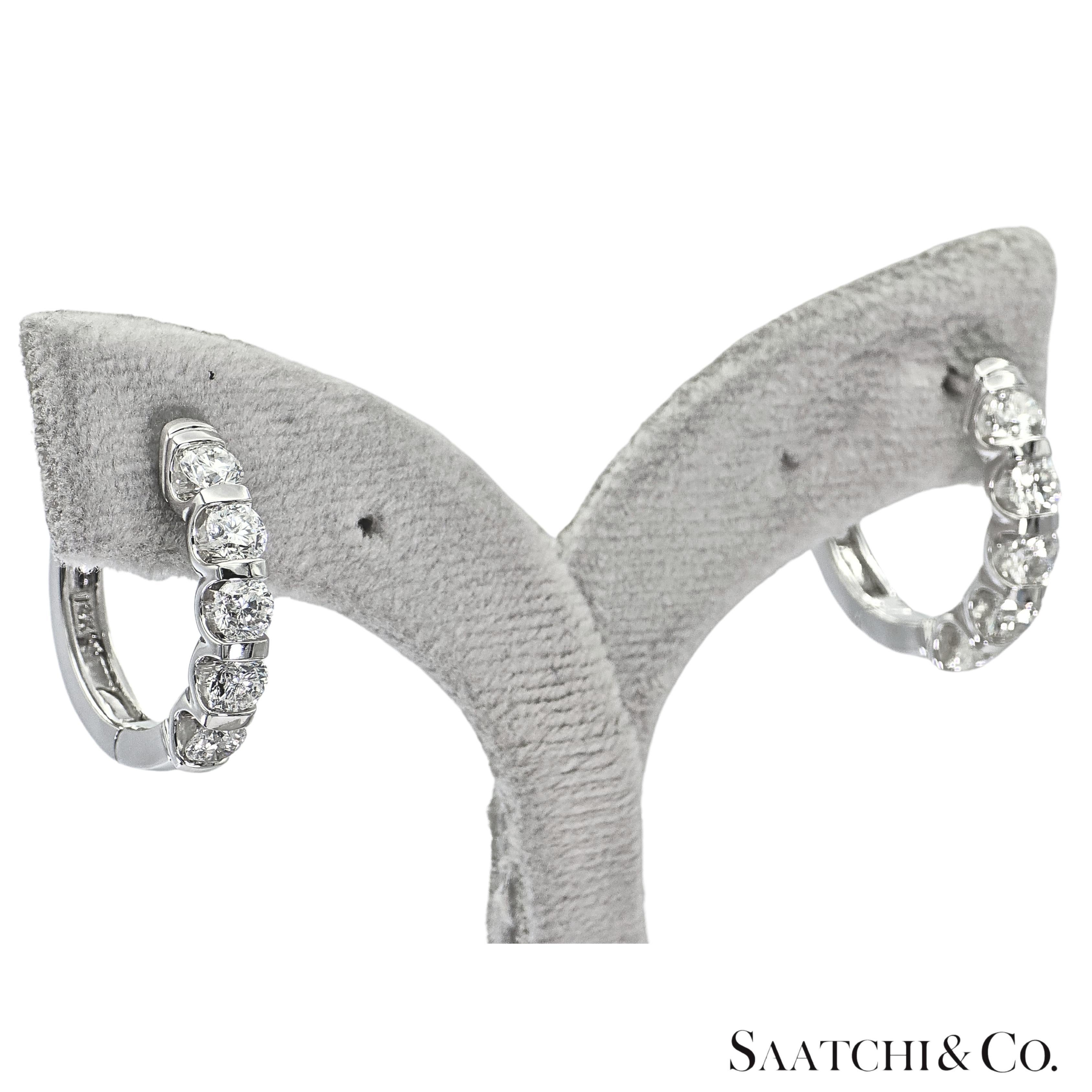 Diamond Hoop Earrings

Saatchi&Co is delighted to showcase this exquisite piece. Please review the details provided with attention to ensure full appreciation of its unique qualities.

- Metal Type: 14K 585 White Gold
- Total Item Weight: 8.41