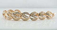 Bracciale A Link con diamanti naturali in oro 14K 6,44 TDW