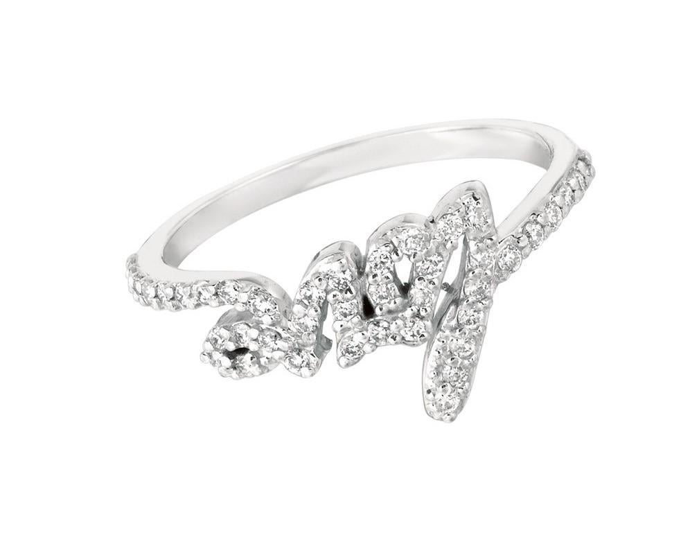 
0.35 Ct Natural Round Cut Diamond Love Ring G SI 14K White Gold

    100% Natural Diamonds, Not Enhanced in any way Diamond Ring
    0.35CT
    G-H 
    SI  
    14K White Gold  Pave style   2.10 grams
    3/8 inch in width 
    Size 7
    41