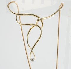 Collier ras du cou en diamant naturel en or 14K par Jose HESS