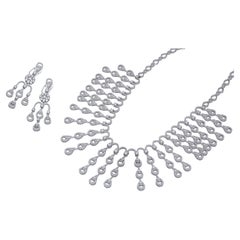 Halskette aus natürlichen Diamanten mit 18,17 Karat Diamanten und Gold 14k
