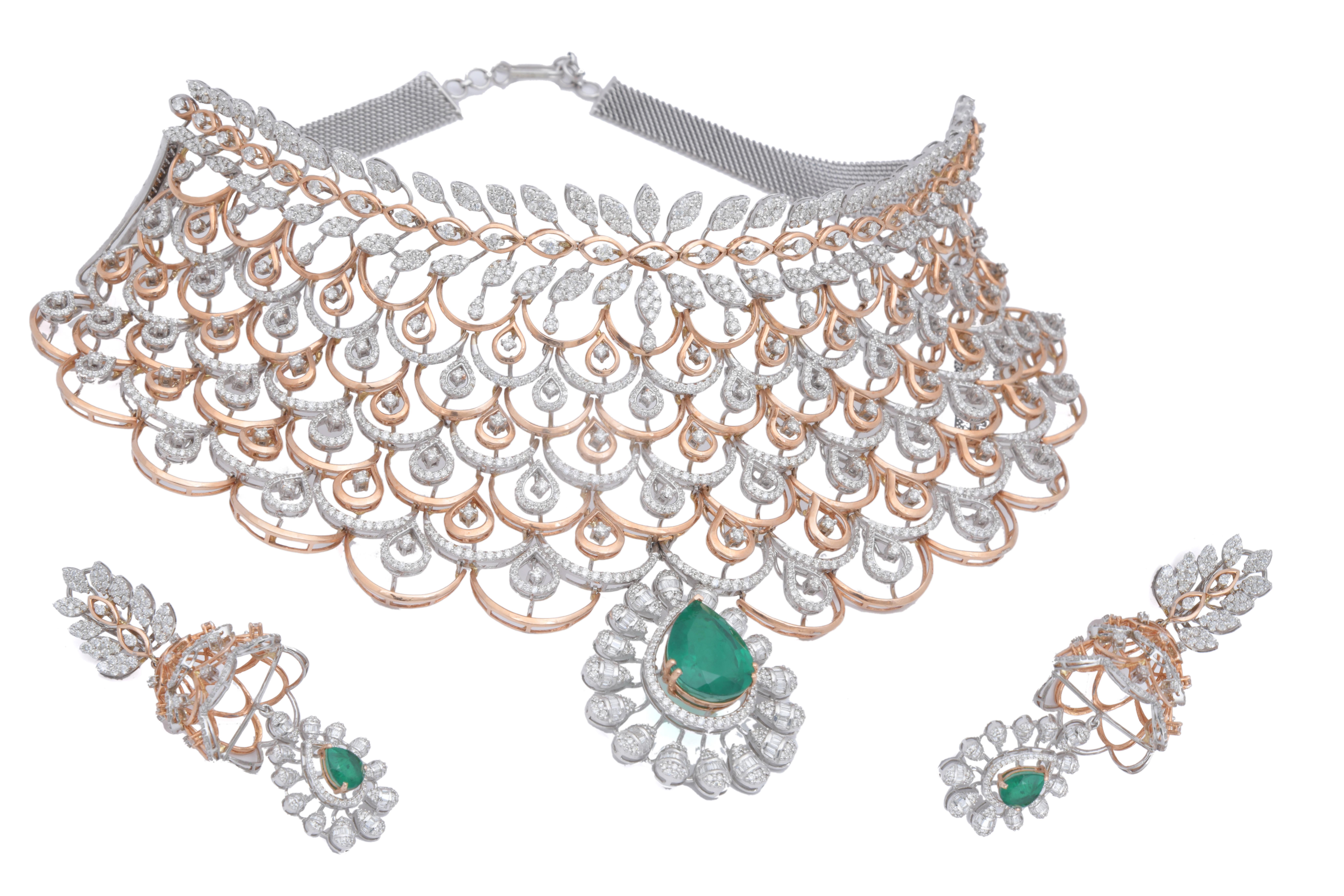 this is an amazing necklace set with
diamond : 25.12 carats
gold : 149.96 gms


Please read my reviews to make yourself comfortable.
I don't want to sell just one time but make customers for life.
All our jewelry comes with a certificate appraisal