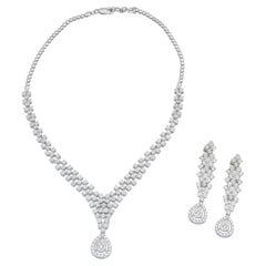 Natürliche Diamant-Halskette mit 2,92 Karat Diamanten und 14 Karat Gold 