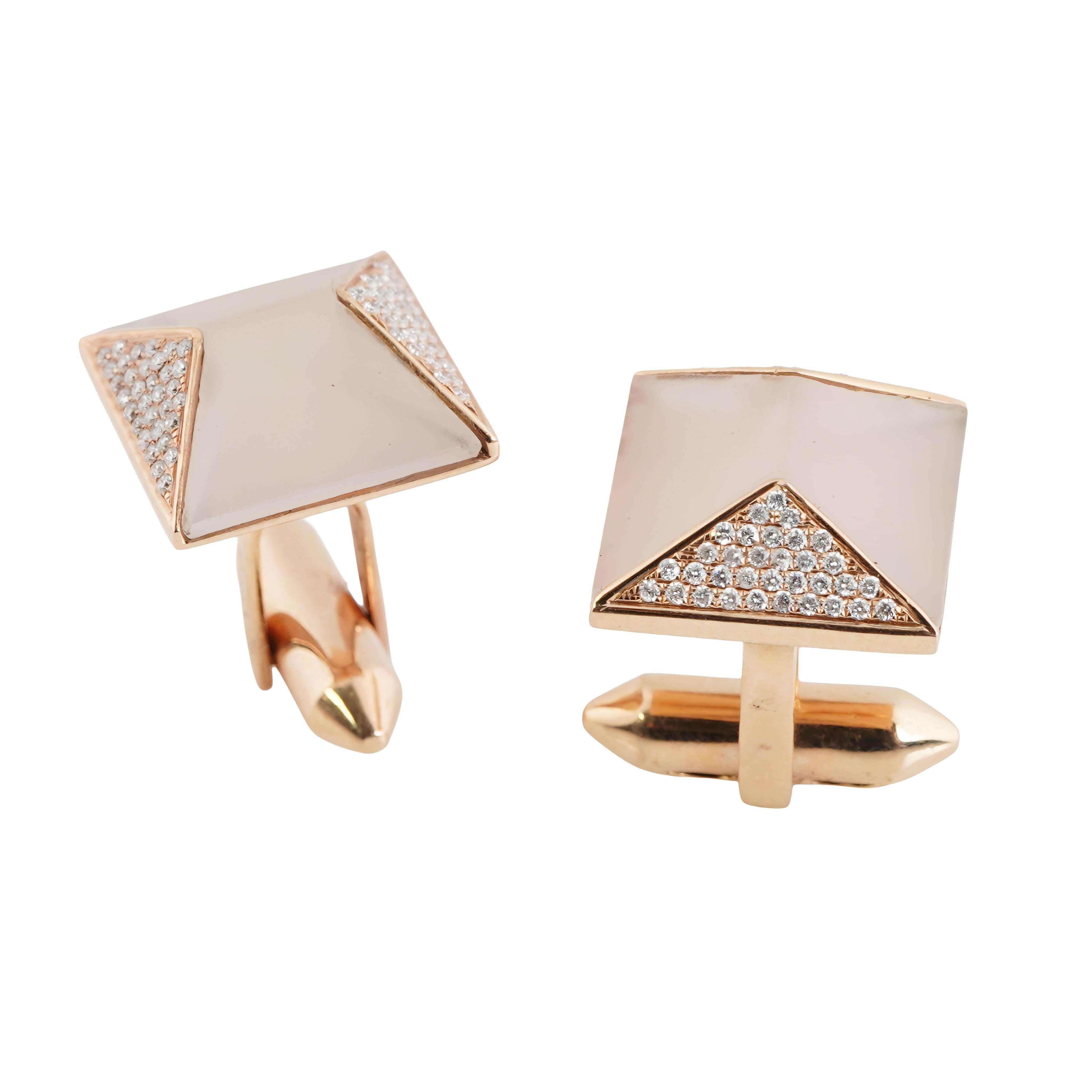 Gemelos de ónice con diamante natural en oro de 18 quilates en Nuevo estado para la venta en jaipur, IN