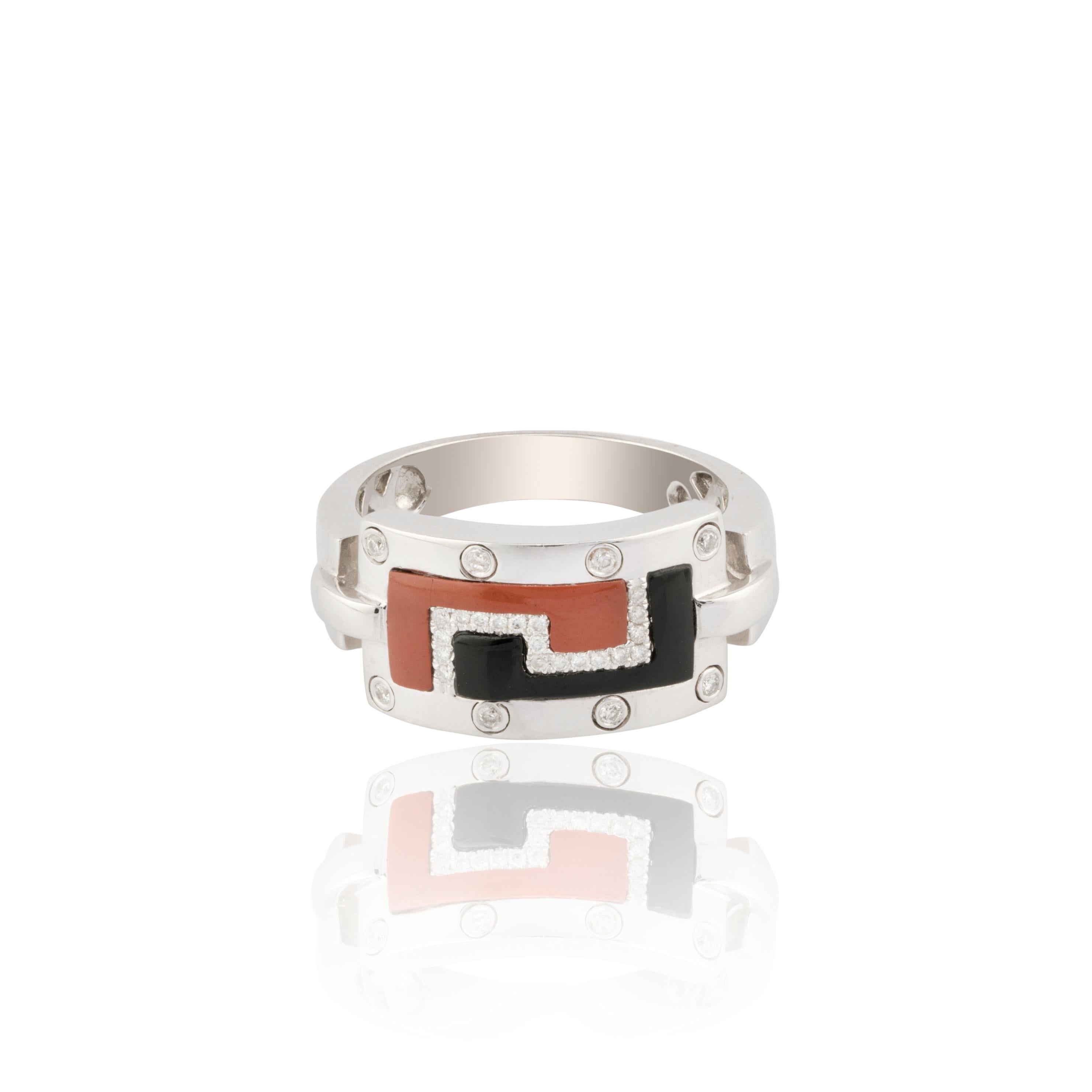 Bague Onex en or 18 carats avec diamants naturels de 0,10 carat et onex de 1,48 carat Pour femmes en vente