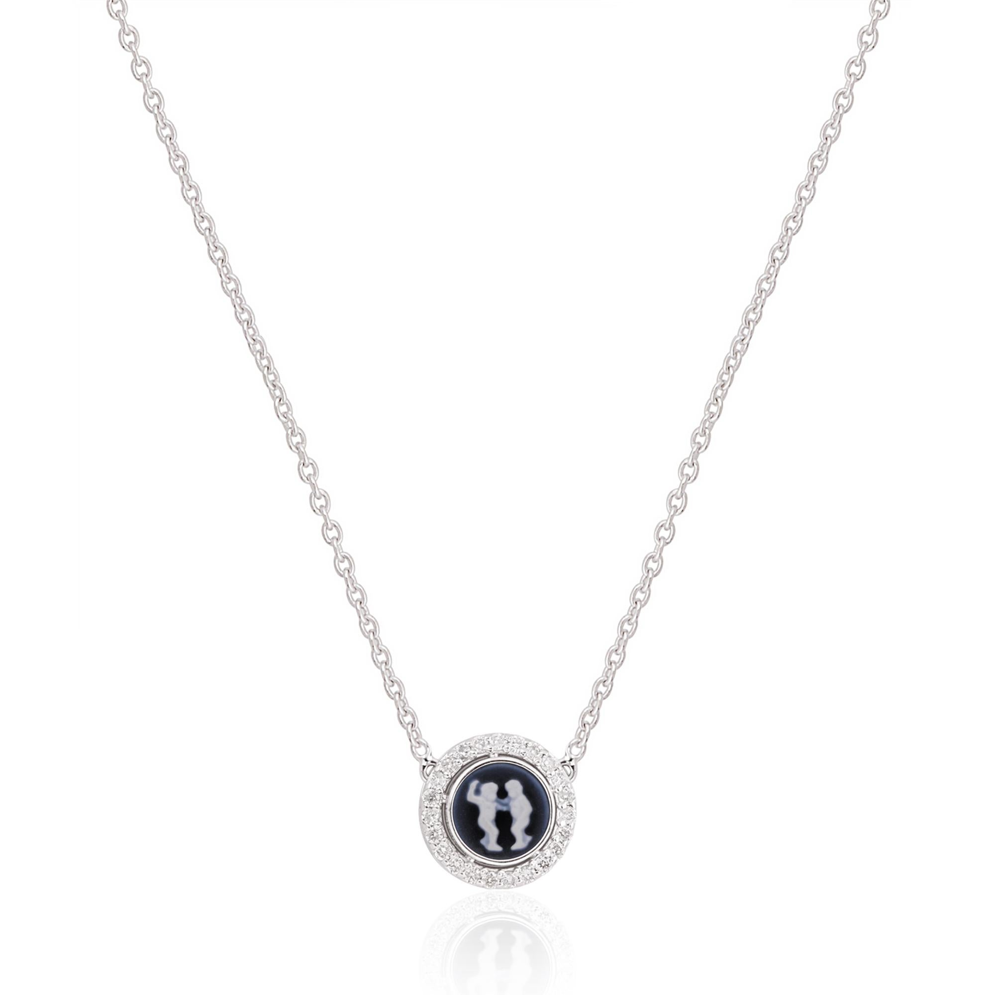 The centerpiece of this necklace is the Gemini zodiac charm, expertly crafted to capture the duality and versatility of the Gemini sign. The symbol represents the twins, symbolizing curiosity, adaptability, and communication skills.

Item Code :-