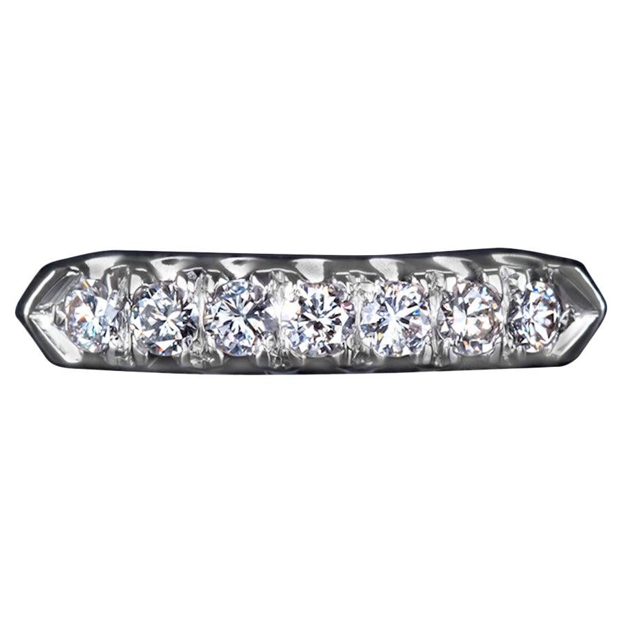 4 Stone Diamond Wedding Band Ring