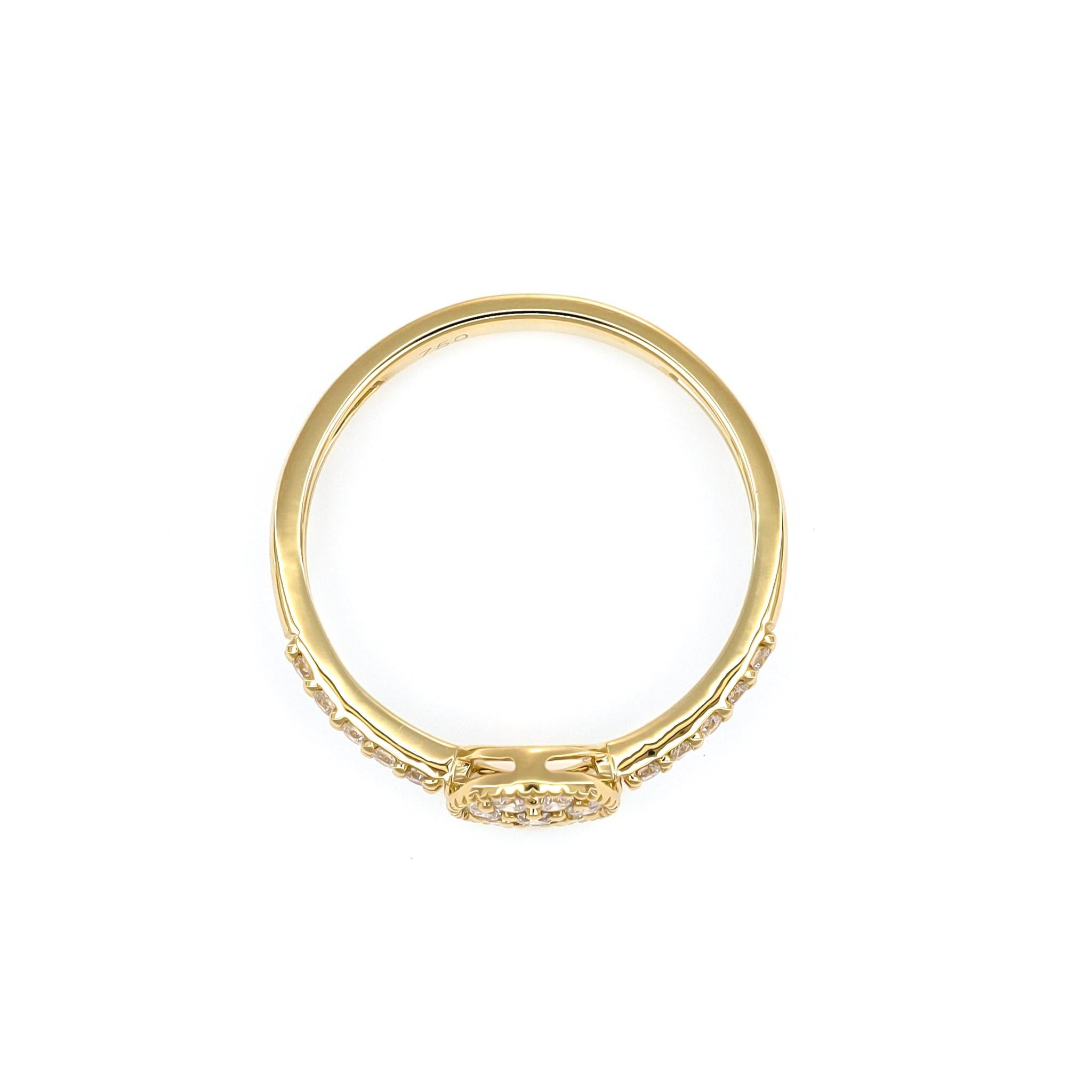 Bague de fiançailles en or blanc 18 carats avec diamant naturel de 0,27 carat en vente 2