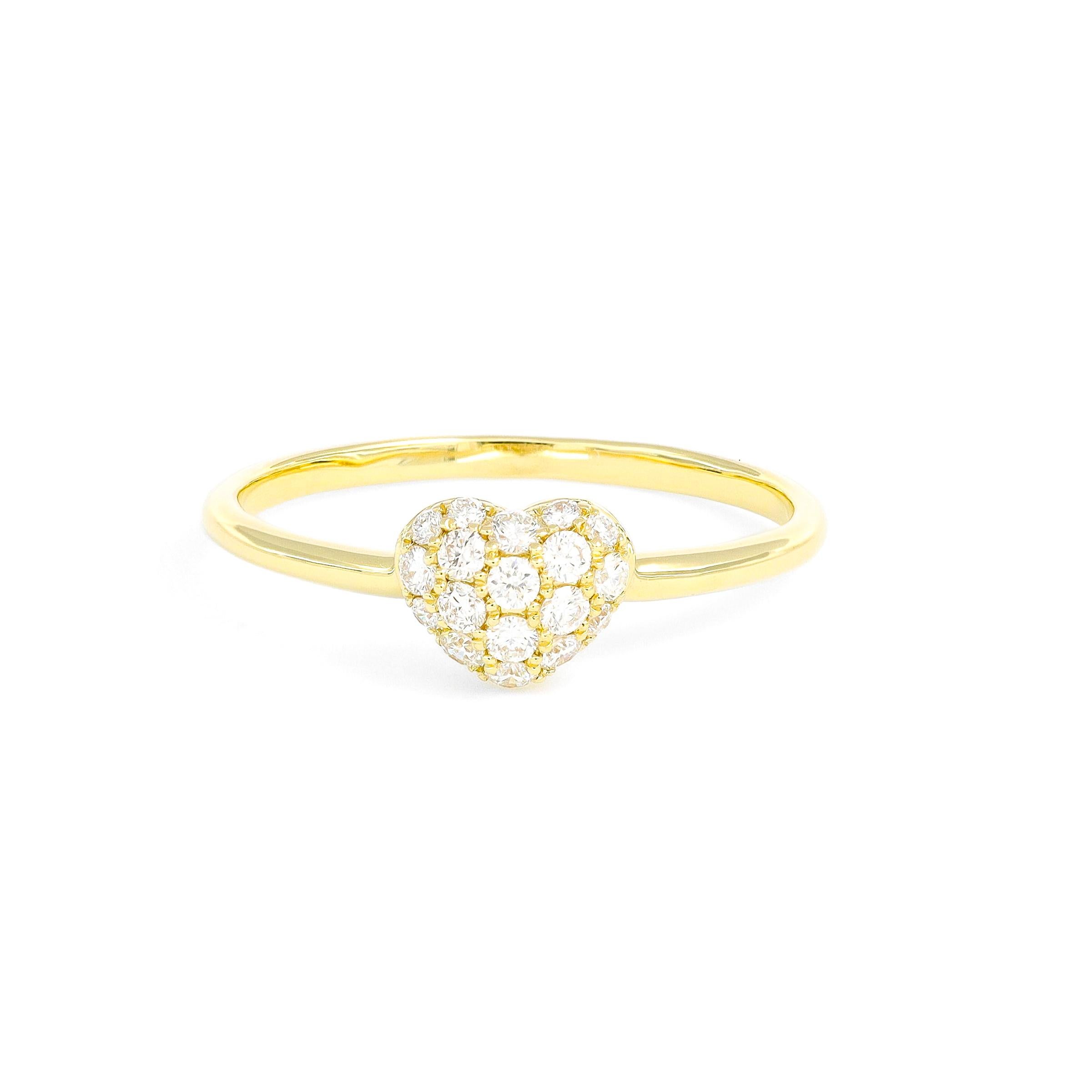 Natural Diamond Ring 0.30 Carats 18 Karat Rose Gold Engagement Ring  For Sale 5