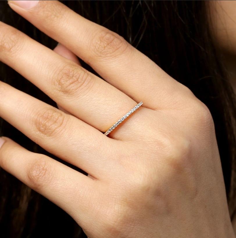 Natural Diamond Ring 14K gold Neuf - En vente à jaipur, IN