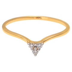 Natural diamond ring 14k gold