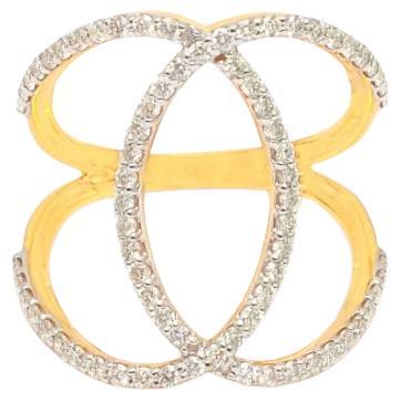 Bague en diamant naturel or 14K