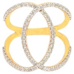 Bague en diamant naturel or 14K