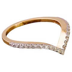 Anello con diamante Nature in oro 14K