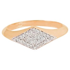 Anello con diamante Nature in oro 14K