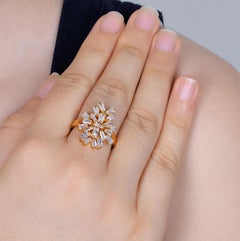 Natural 1.78ct Asscher Cut Diamond Engagement Ring in 18K Gold, India