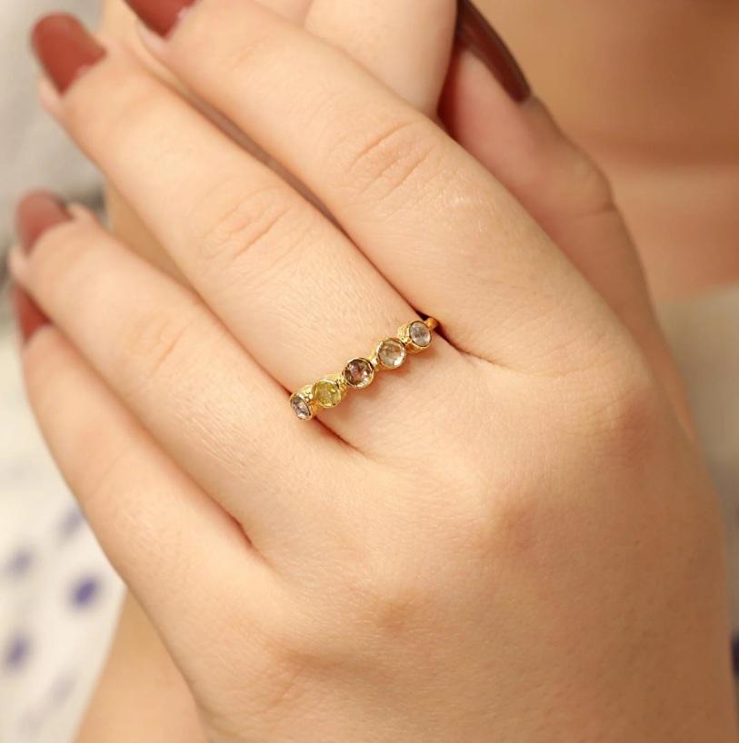 Natural Diamond Ring 18K gold Neuf - En vente à jaipur, IN