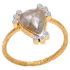 Natural Diamond ring 18K gold