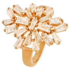 Natürlicher Diamantring 18K Gold