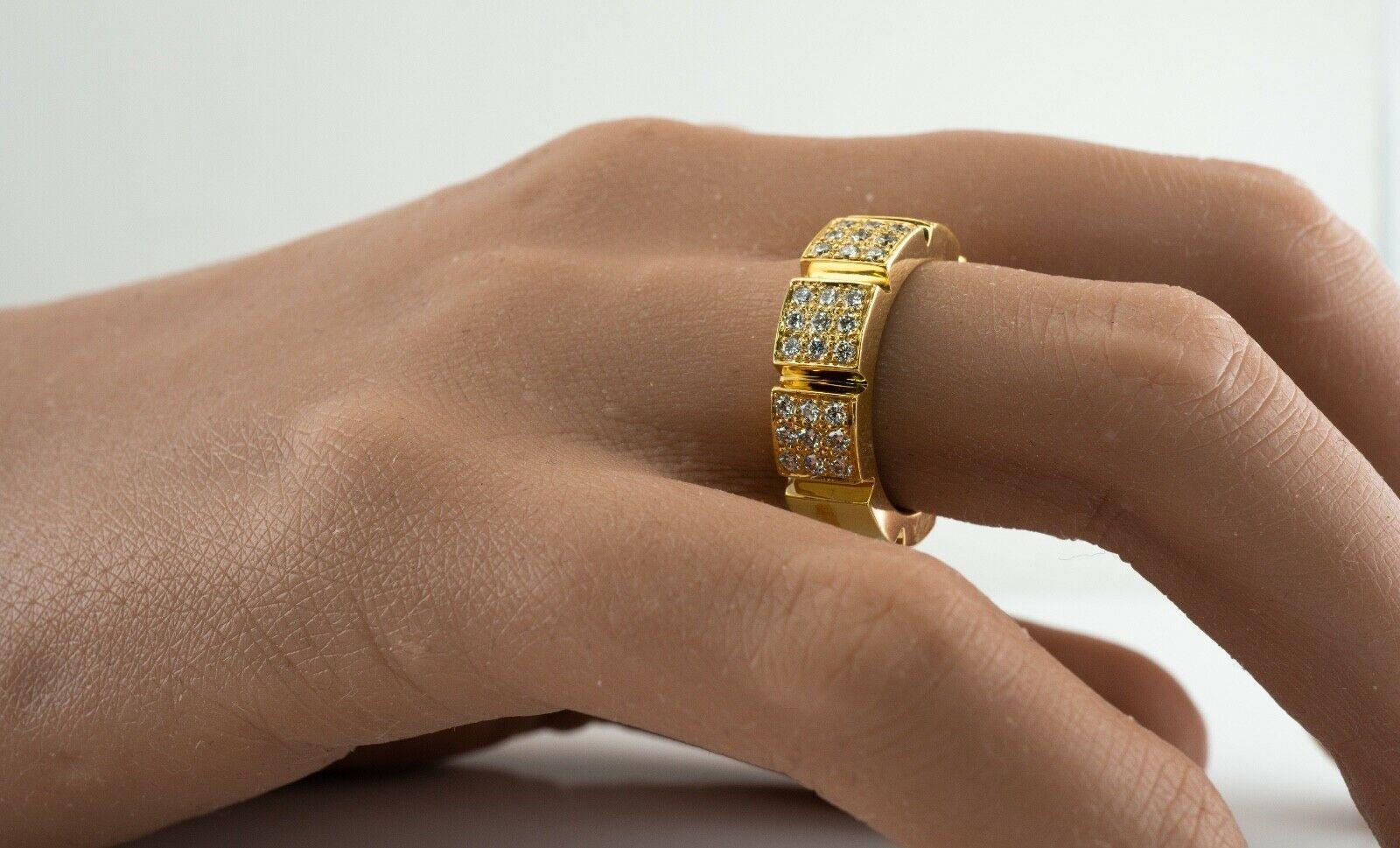 Anello di diamanti naturali a fascia per l'eternità in oro 18 carati con 1,44 TDW in vendita 3
