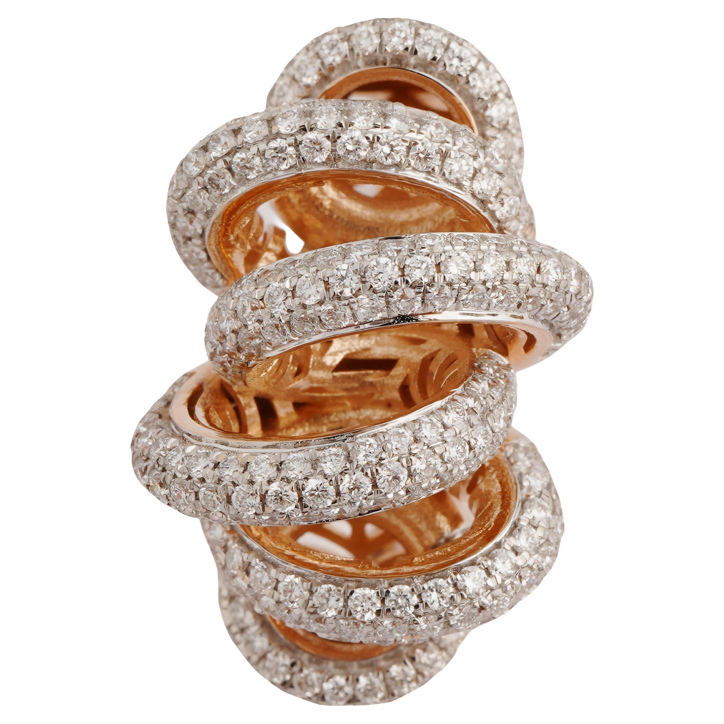 Natural diamond ring in 14k gold
