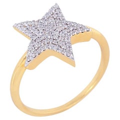 Natural diamond ring in 14k gold