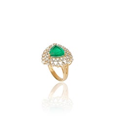 Natural diamond ring  in 18k gold