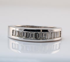 Natural Diamond Ring Platinum Band .65 TDW Wedding Anniversary