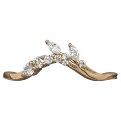 Natural Diamond Ring Solid 14K Gold – Dainty, Classic & Timeless Jewelry Piece