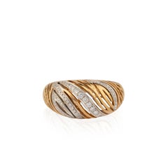 Natural 0.51Carats Diamond Ring in 18k Gold