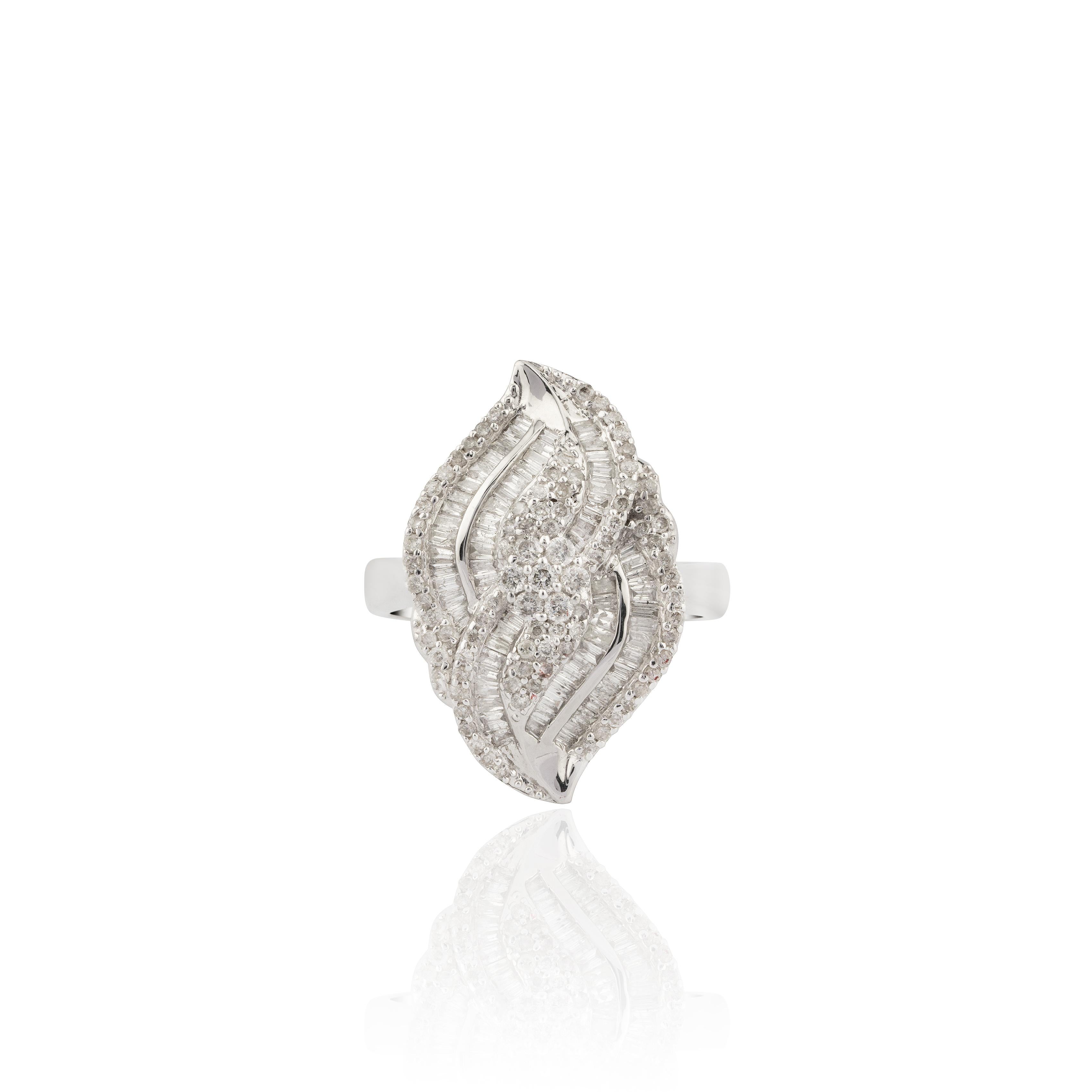 Natural Diamond Ring with 1.08cts Diamond with in 18k Gold (Gemischter Schliff) im Angebot
