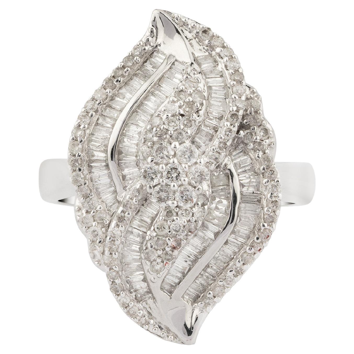 Natural Diamond Ring with 1.08cts Diamond with in 18k Gold im Angebot