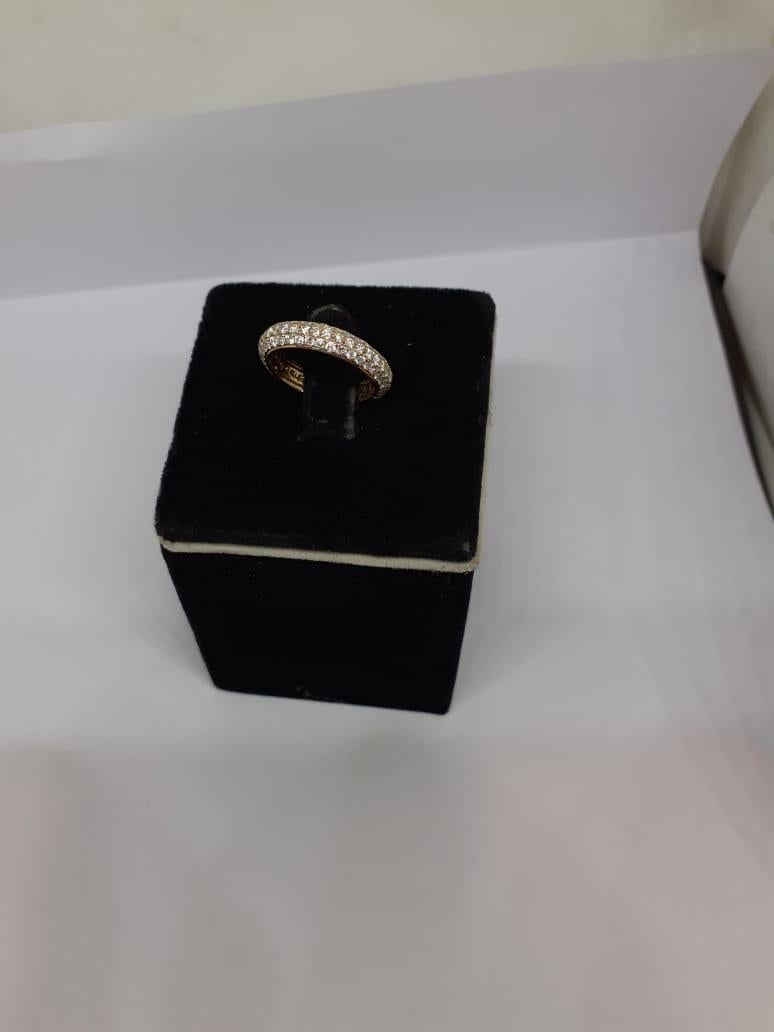 Mixed Cut Natural Diamond Ring with 1.62 Carats Diamond in 18k Gold For Sale